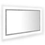 Voir la diapositive 2 : VIDAXL Miroir a LED de salle de bain Gris beton 80x8,5x37 cm Acrylique