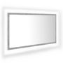Voir la diapositive 2 : VIDAXL Miroir a LED de salle de bain Gris beton 80x8,5x37 cm Acrylique