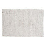 Paris Prix Tapis Déco en Laine  Loump  160x230cm Blanc & Beige