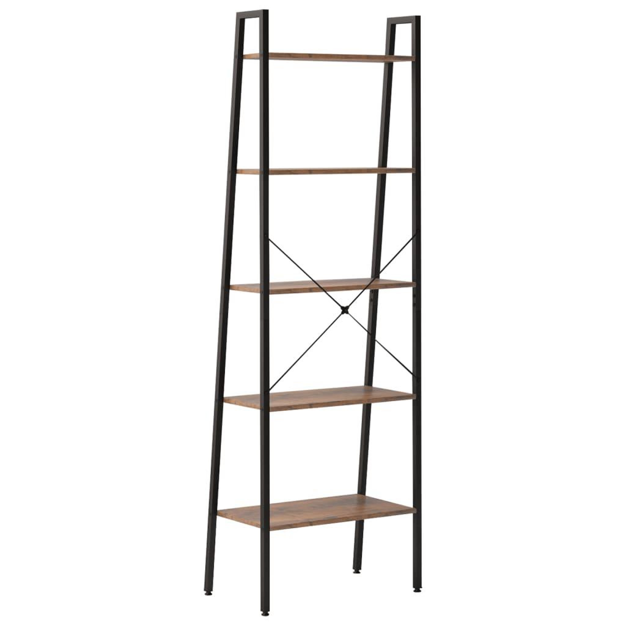 Voir la diapositive 5 : VIDAXL Etagere sur pied 5 niveaux Marron fonce et noir 56x35x174 cm