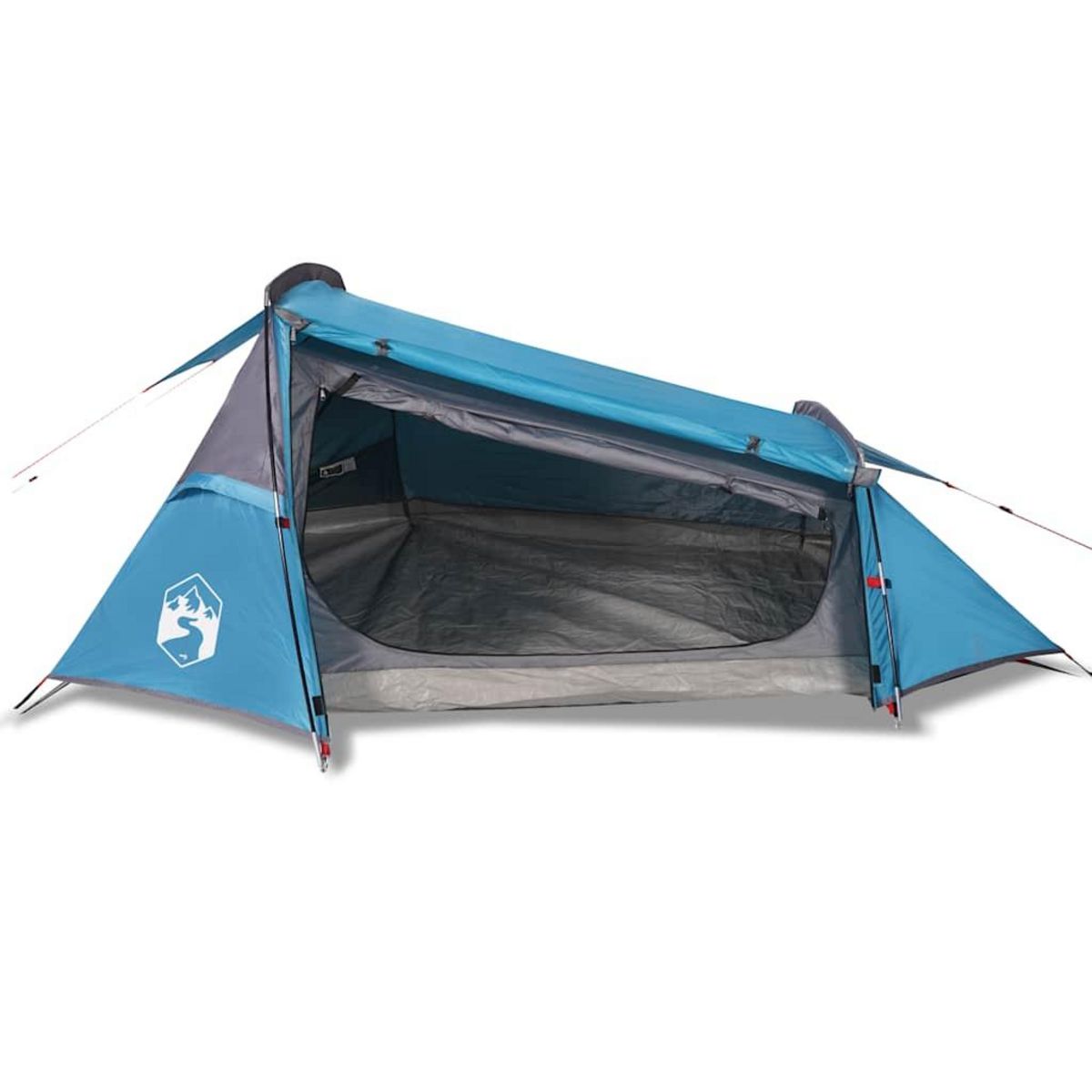 VIDAXL Tente de camping tunnel 2 personnes bleu impermeable