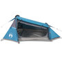 Voir la diapositive 4 : VIDAXL Tente de camping tunnel 2 personnes bleu impermeable