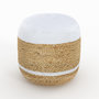 Voir la diapositive 1 : Rendez vous déco Pouf rond en jute et blanc D40 cm-Billy