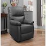 Voir la diapositive 2 : Habitat et Jardin Fauteuil relax  Lincoln  - 90 x 89 x 103 cm - Gris