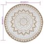 Voir la diapositive 6 : VIDAXL Tapis Jute tresse imprime 120 cm rond