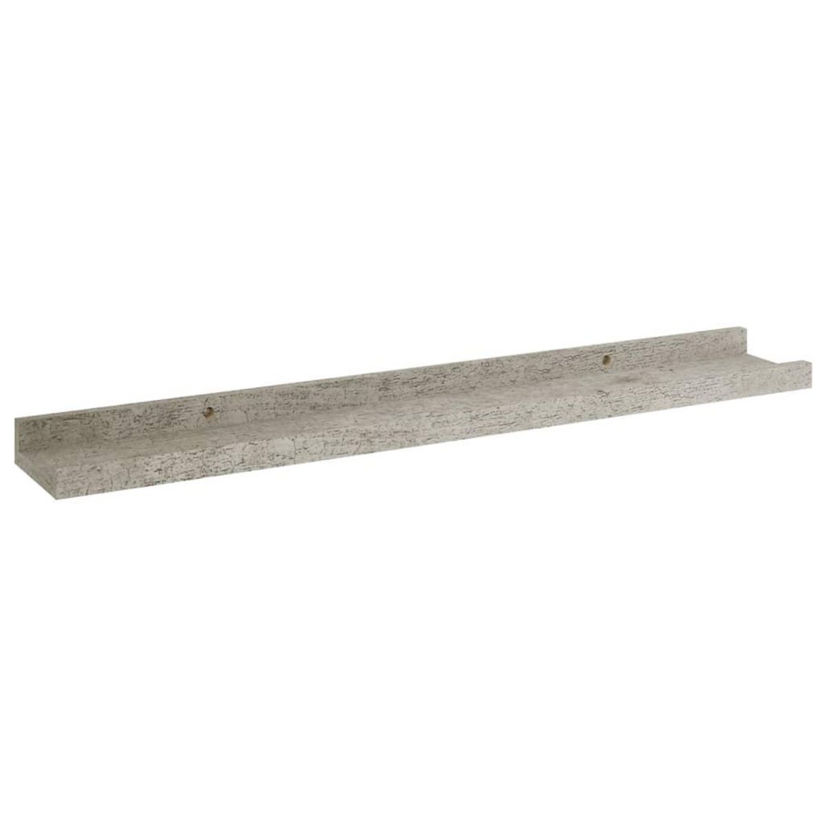 VIDAXL Etageres murales 4 pcs Gris beton 60x9x3 cm