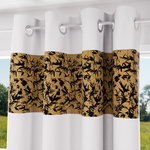 SOLEIL D'OCRE Rideau à oeillets en coton 135x250 cm MAYLINE, par Soleil d'Ocre