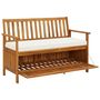 Voir la diapositive 3 : VIDAXL Banc de rangement de jardin Bois d'acacia solide 120x63x84 cm