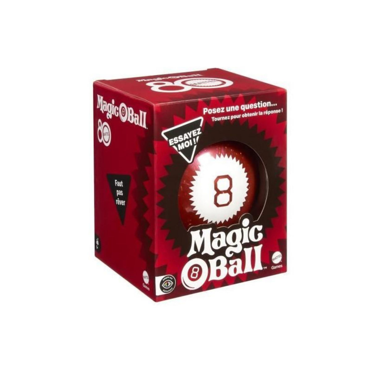 MATTEL Magic 8 Ball - Édition 80eme anniversaire de Mattel - Mattel Games - JKT20
