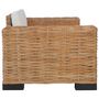 Voir la diapositive 3 : VIDAXL Fauteuil avec coussins Rotin naturel