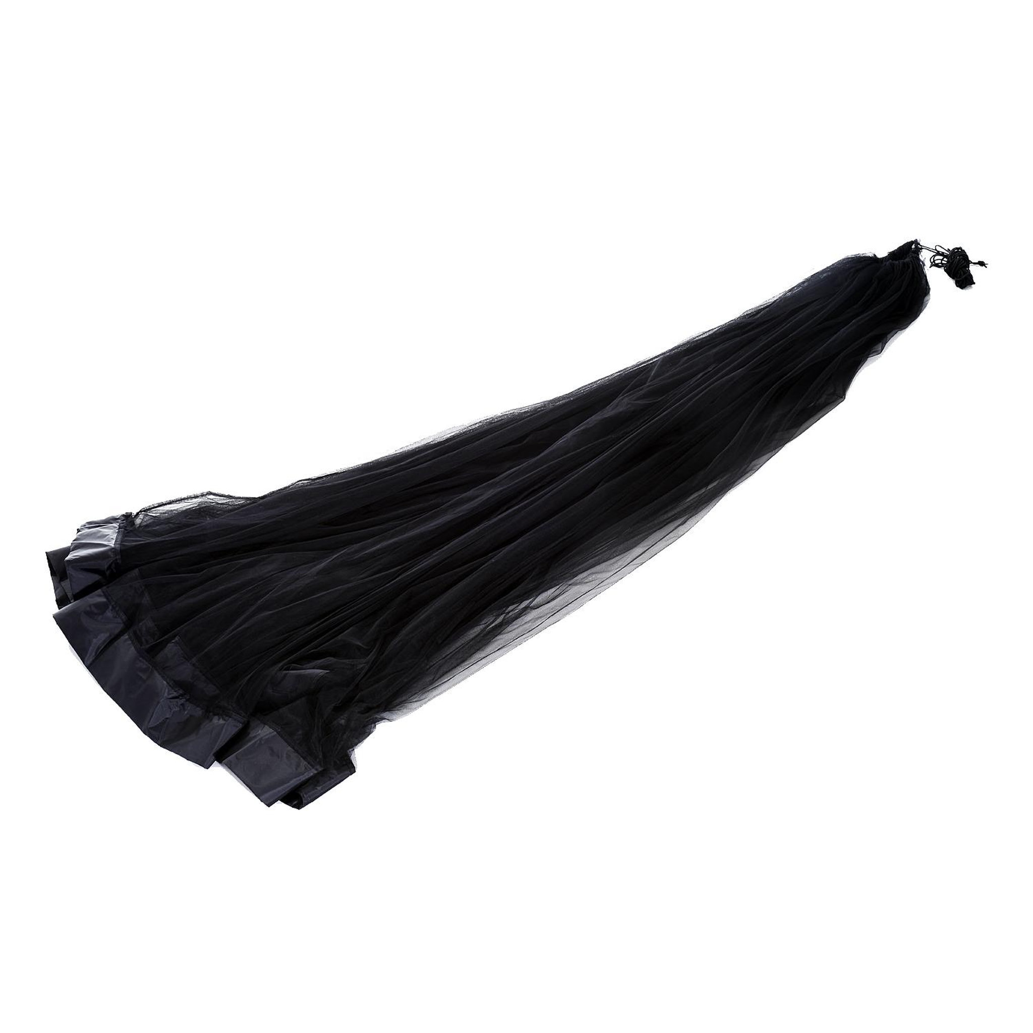 Voir la diapositive 2 : OUTSUNNY Moustiquaire cylindrique pour parasol 3 m diamètre avec fermeture éclair et lestage noir