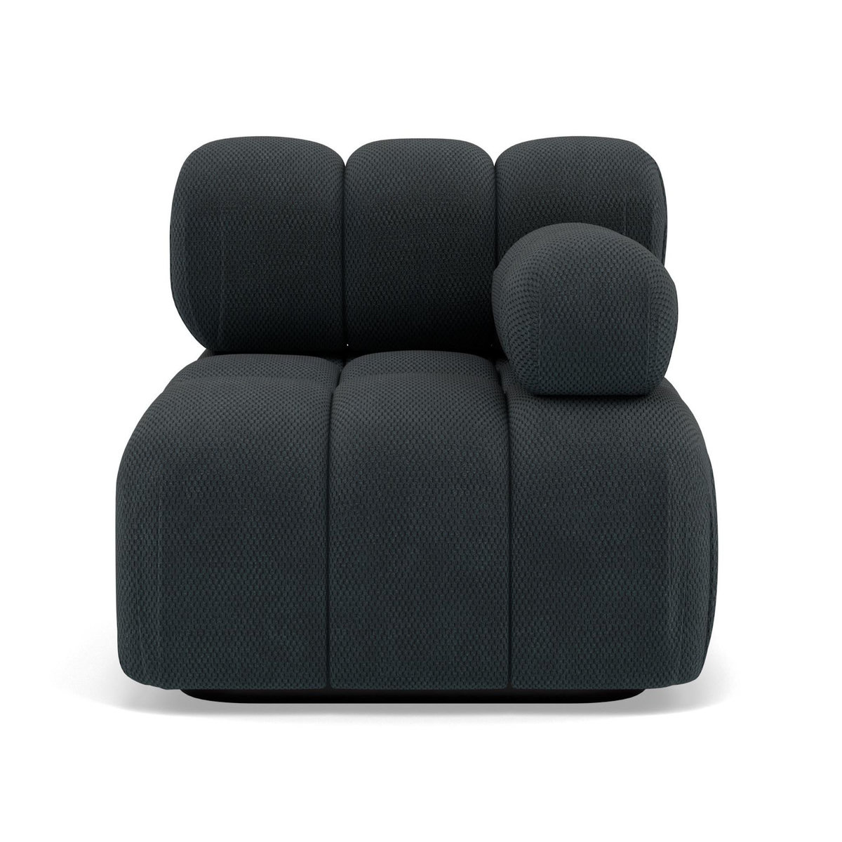 LISA DESIGN Ruby - module d'assise droit en velours texturé