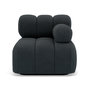 Voir la diapositive 1 : LISA DESIGN Ruby - module d'assise droit en velours texturé