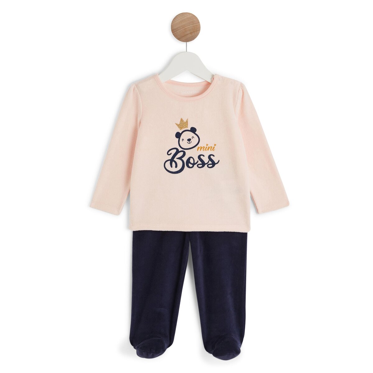 INEXTENSO Pyjama velours bébé fille