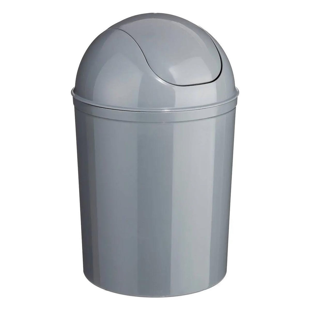 B BASIC & CO Poubelle de Salle de Bain  Essential  7L Gris