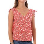 Only Top  Femme Only Ruching. Coloris disponibles : Rouge