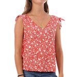 Only Top  Femme Only Ruching. Coloris disponibles : Rouge