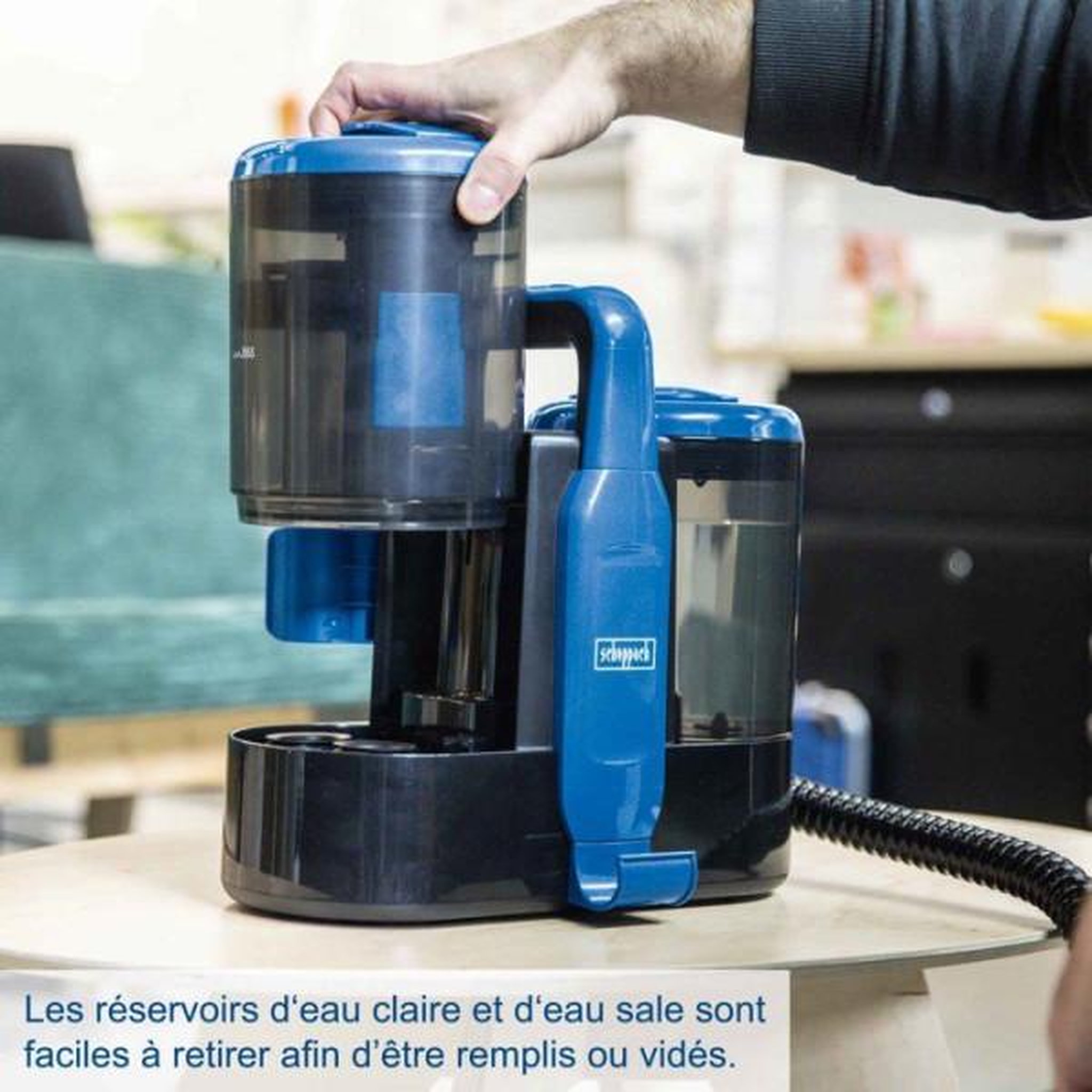 Voir la diapositive 5 : SCHEPPACH Nettoyeur détacheur / shampouineuse scheppach - swc600 - 600w - 15kpa - réservoir 1,5l - tuyau 1,2m - accessoires inclus