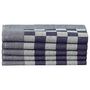 Voir la diapositive 5 : VIDAXL Ensemble de serviettes 10 pcs bleu et blanc coton