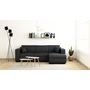 Voir la diapositive 1 : Canapé d'angle droit convertible 4 places avec coffre  de rangement revêtement PU CARIBEA 