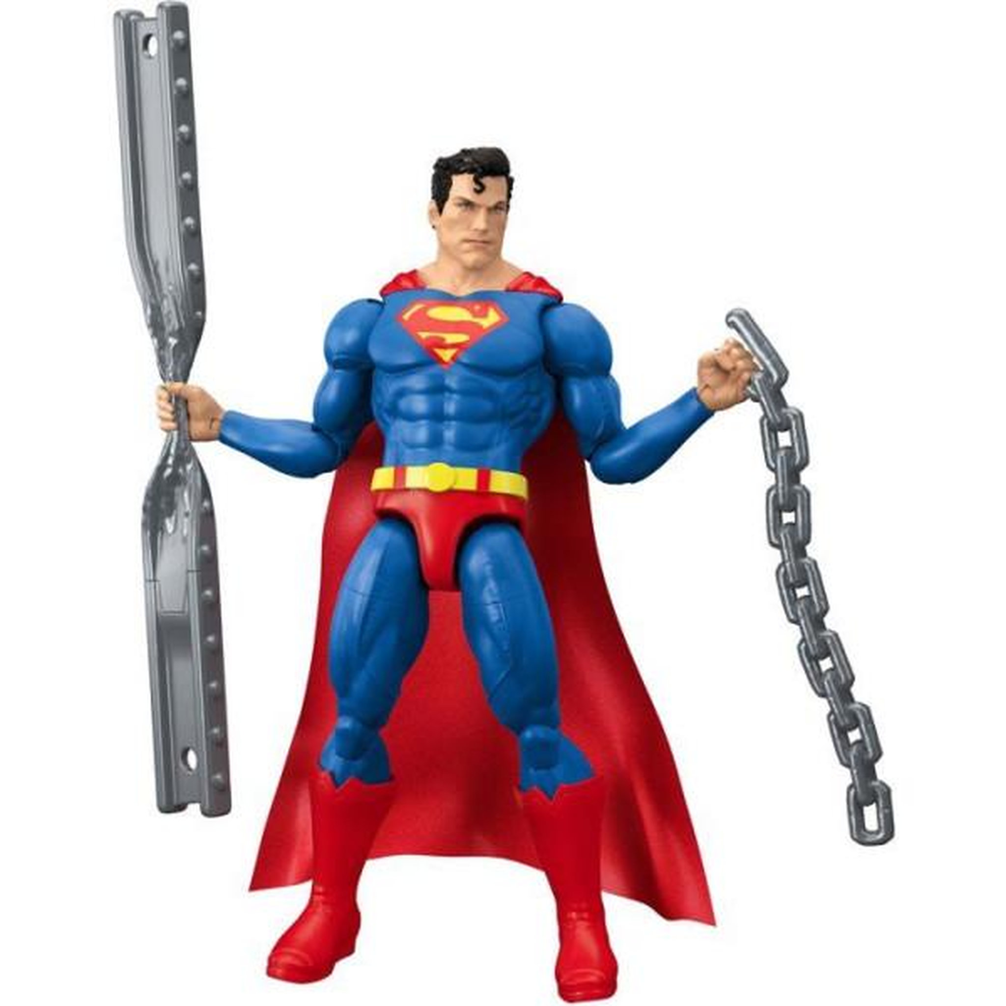 Voir la diapositive 4 : MATTEL Figurine - DC - Superman JNF57 - 15 cm - 22 articulations - Accessoires
