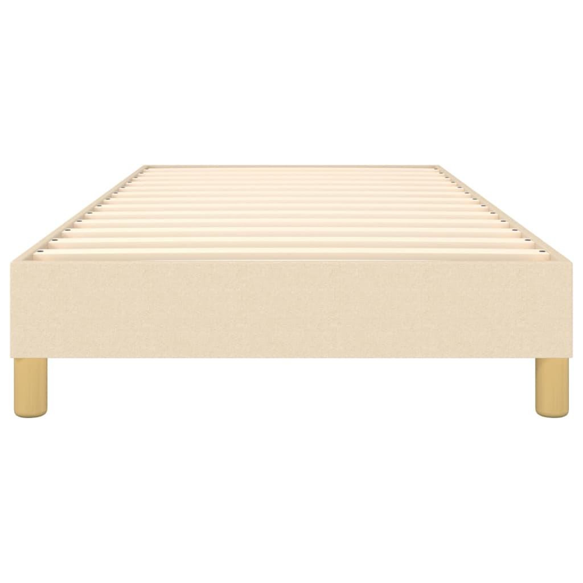 Voir la diapositive 5 : VIDAXL Cadre de lit sans matelas creme 90x190 cm tissu
