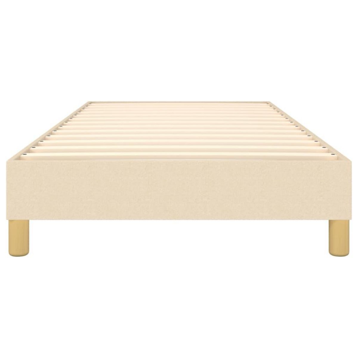 VIDAXL Cadre de lit sans matelas creme 90x190 cm tissu