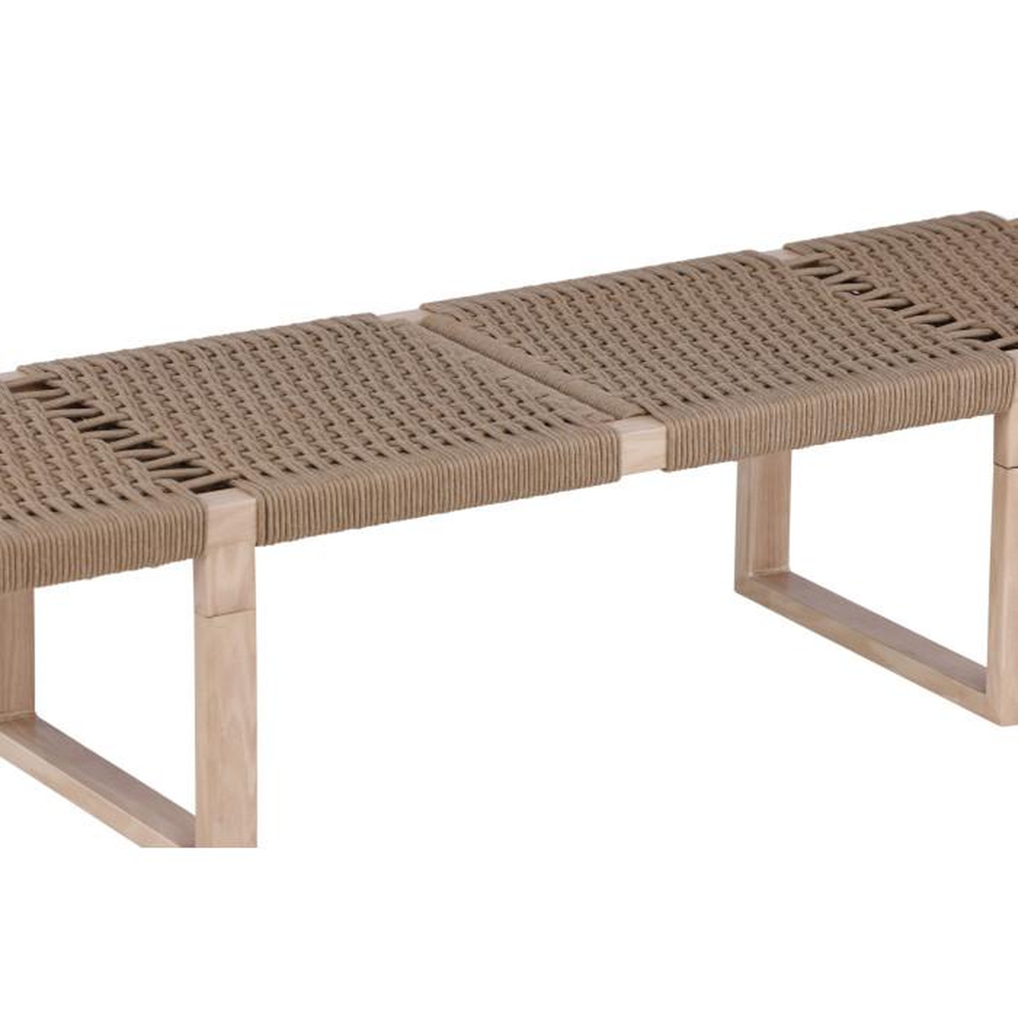 Voir la diapositive 5 : Paris Prix Banc Design en Rotin  Angon  140cm Naturel