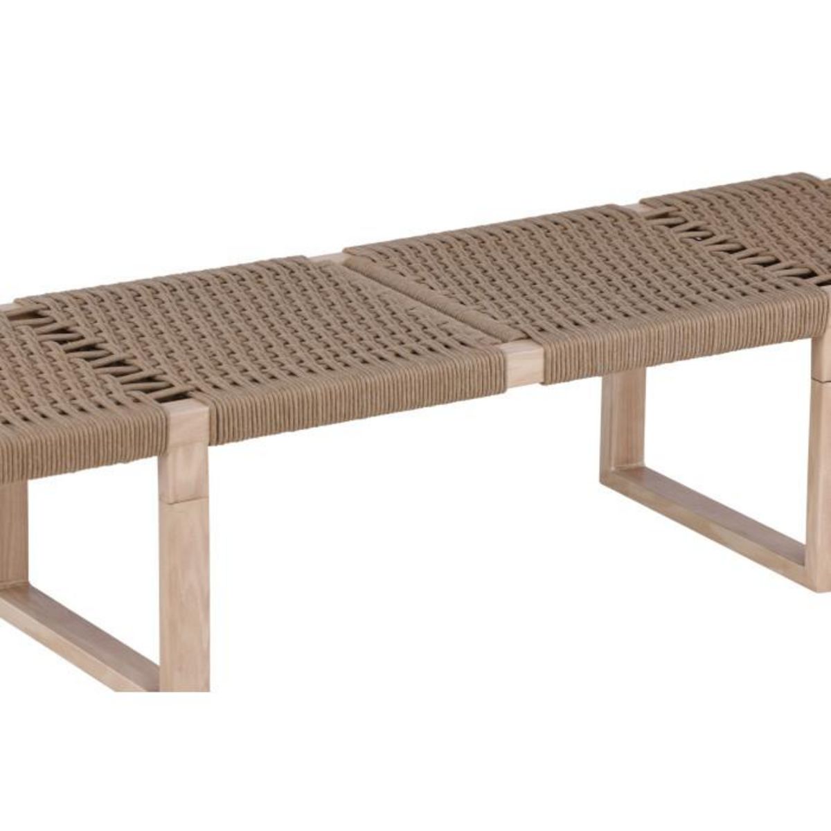 Paris Prix Banc Design en Rotin  Angon  140cm Naturel
