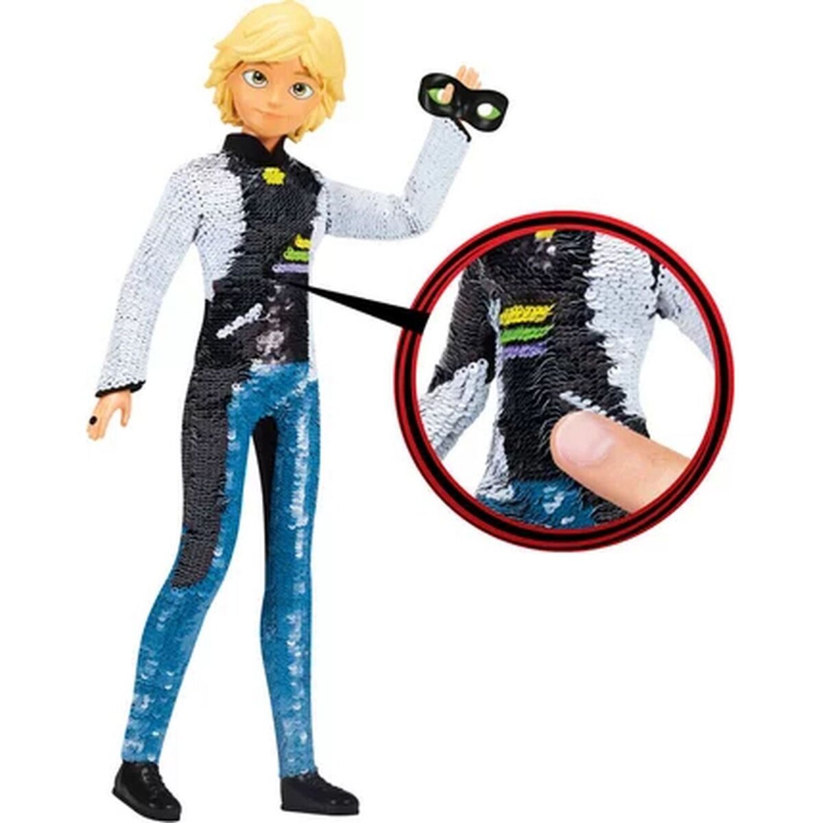 BANDAI Poupée à sequins Adrien 26 cm - Miraculous