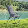 Voir la diapositive 3 : OUTSUNNY Chaise de camping pliante rembourrée inclinable grand confort gris