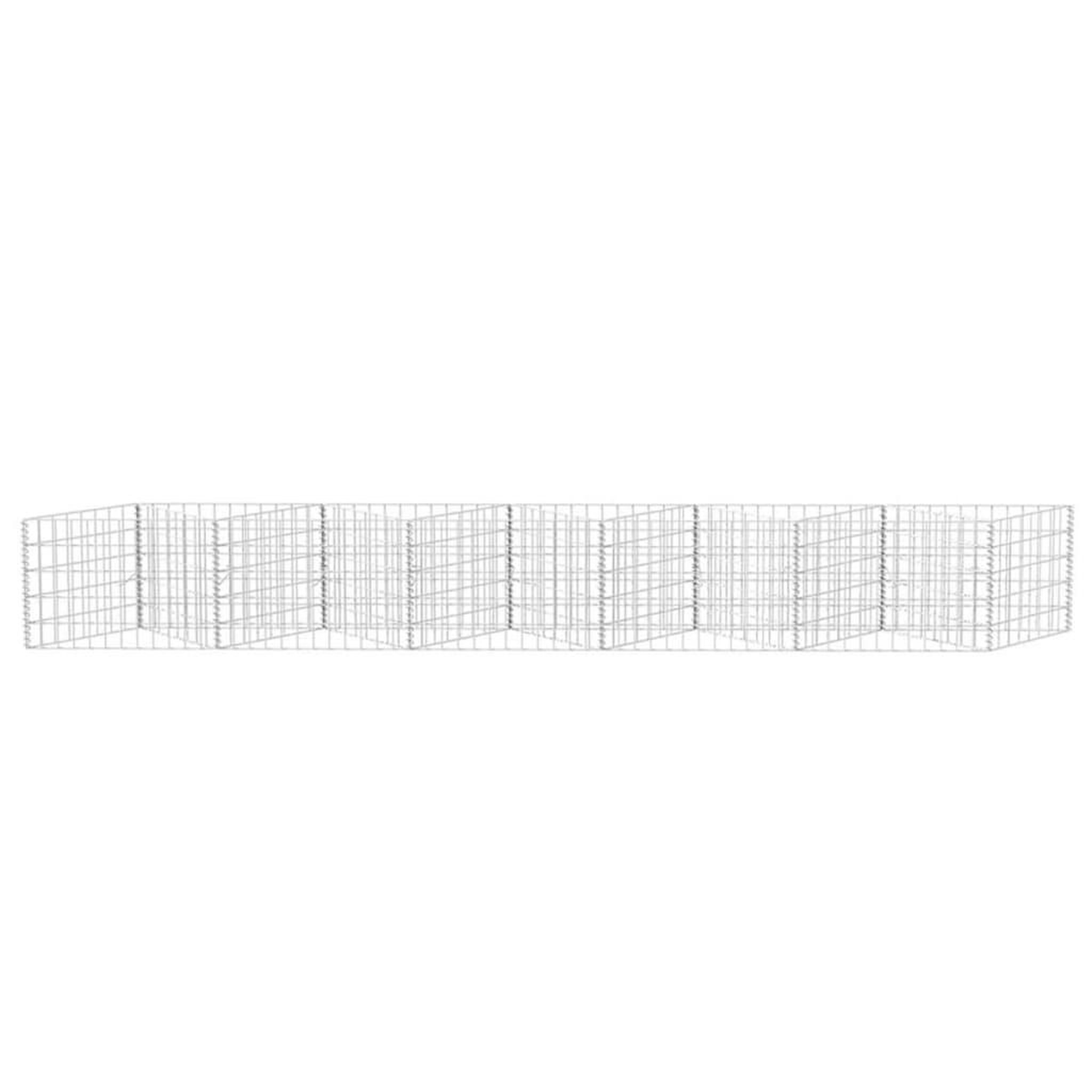 Voir la diapositive 4 : VIDAXL Panier de gabion Acier galvanise 300x30x50 cm