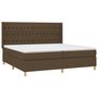 Voir la diapositive 4 : VIDAXL Sommier a lattes de lit matelas et LED Marron fonce 200x200 cm