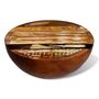 Voir la diapositive 4 : VIDAXL Table basse Forme de bol avec base en acier Bois recycle