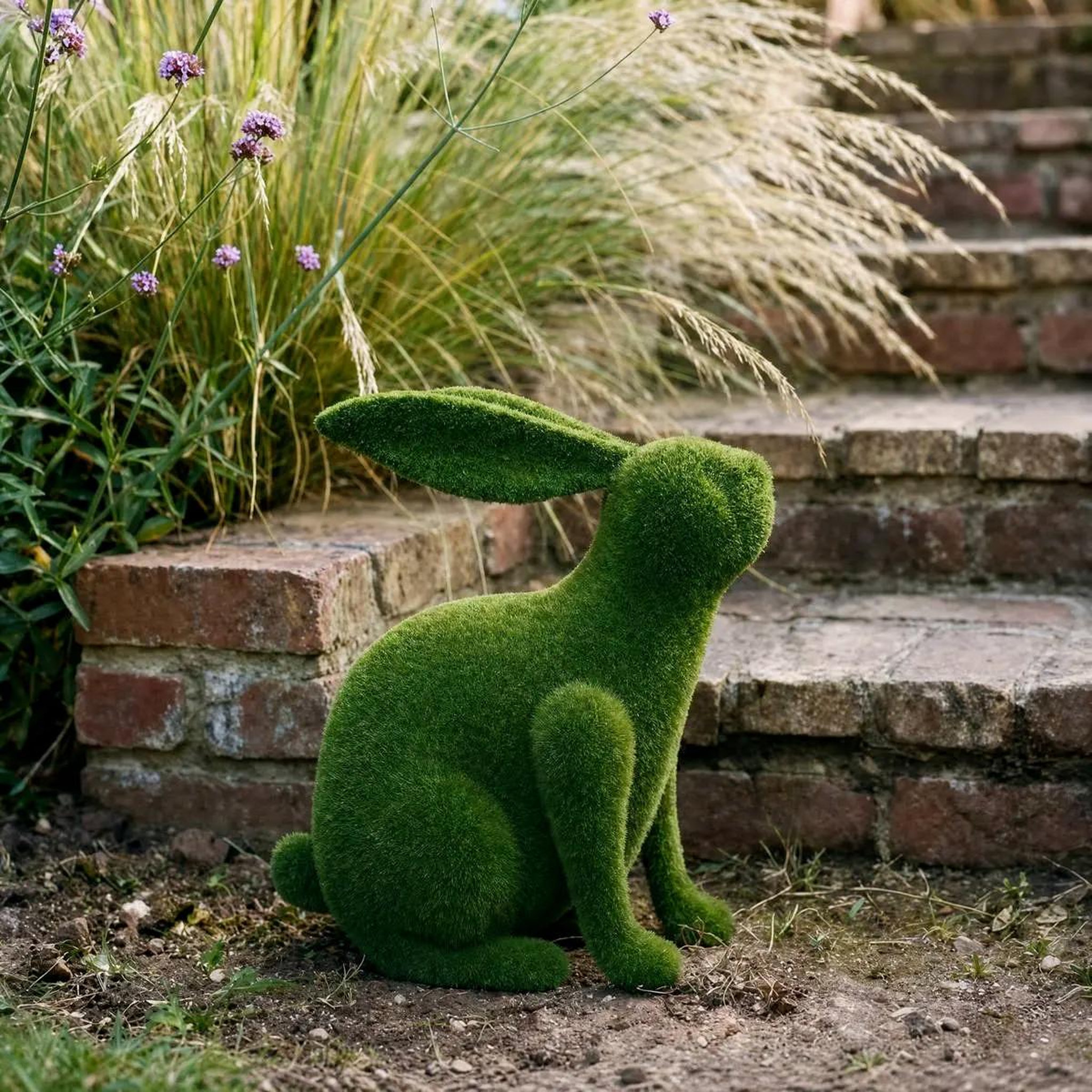 Voir la diapositive 2 : ATMOSPHERA Lapin déco extérieur  grass  38cm vert