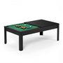 Voir la diapositive 1 : SOKKER Billard Américain convertible table 6 places KITBILL 6Ft - 206,5 x 116,5 x 80 cm Plateau dînatoire et accessoires inclus - Noir