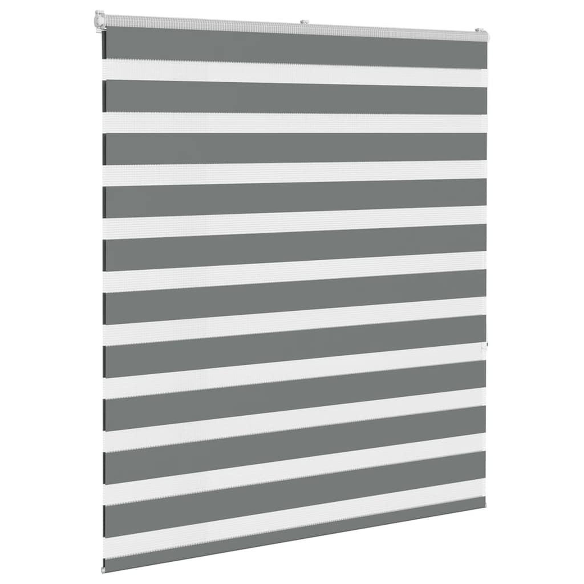 Voir la diapositive 3 : VIDAXL Store zebre gris fonce largeur du tissu 125,9 cm polyester