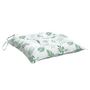 Voir la diapositive 5 : VIDAXL Coussins de chaise lot de 4 a motif de feuilles 50x50x7 cm