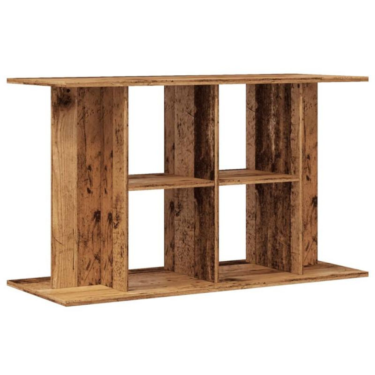 VIDAXL Support pour aquarium vieux bois 100x40x60 cm bois d ingénierie