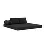 Voir la diapositive 4 : LISA DESIGN Lonny - canapé 3 places convertible en velours côtelé