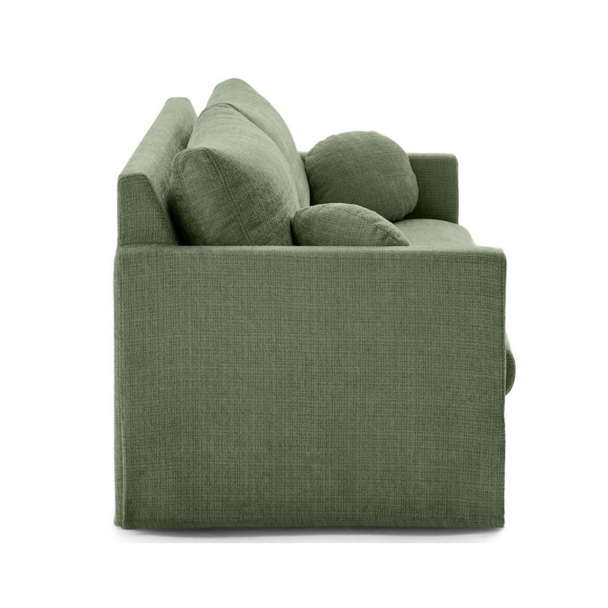 LISA DESIGN Serena - canapé droit déhoussable 3 places en velours texturé