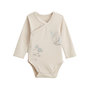 Voir la diapositive 5 : Petit Béguin Lot de 2 bodies bébé manches longues ouverture croisée Câlins
