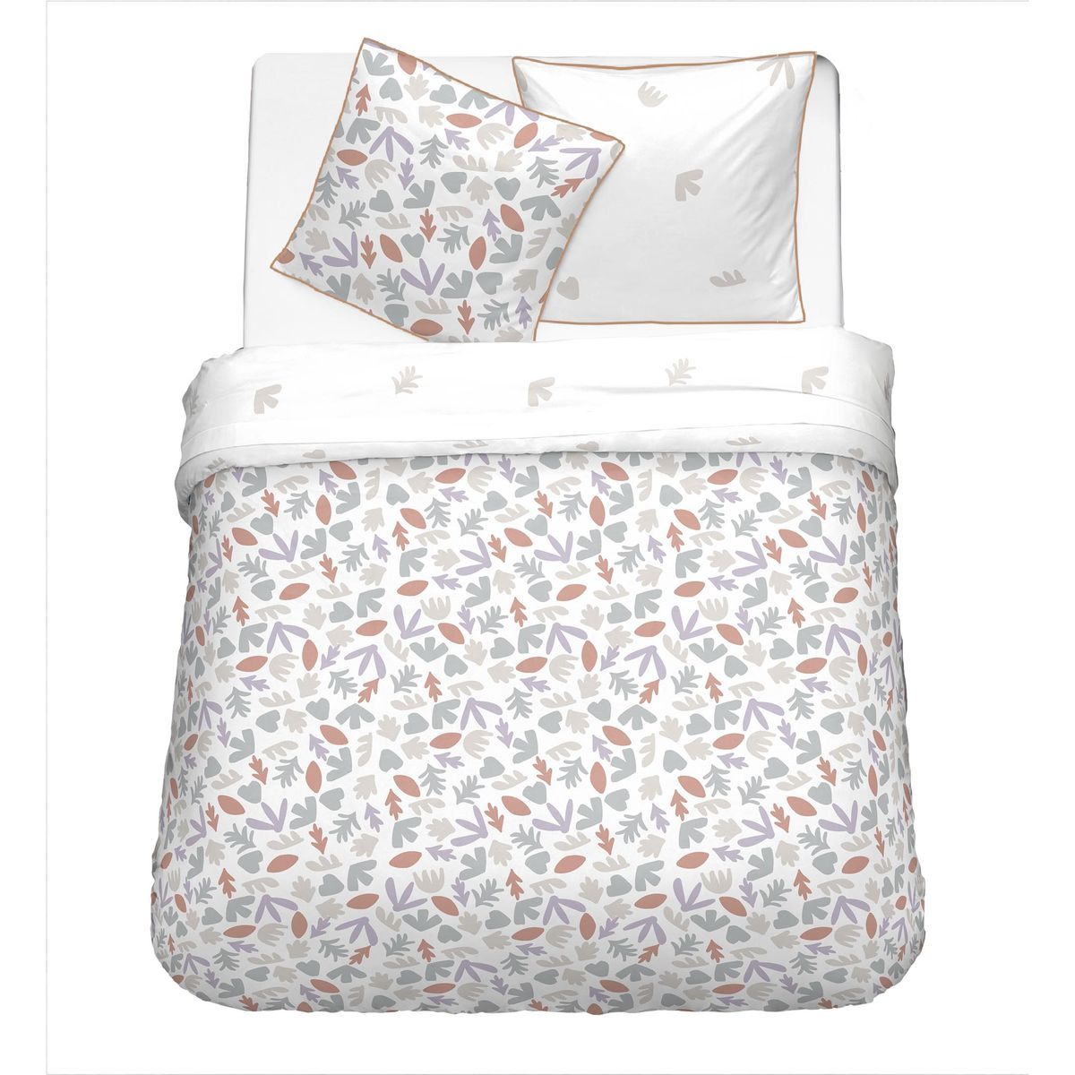 Parure housse de couette en coton 57 fils PEPITE