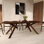 Voir la diapositive 2 : Rendez vous déco Table rectangulaire en bois d'hévéa massif foncé 8 personnes - Merlin