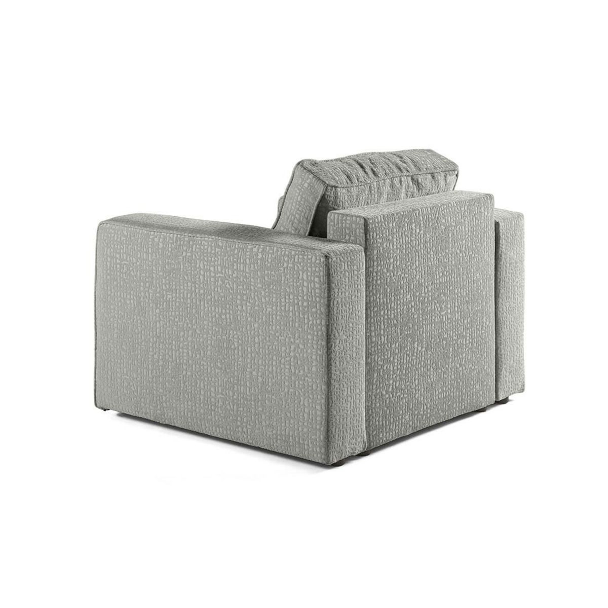 BEST MOBILIER Topaze - fauteuil - en tissu velours relief