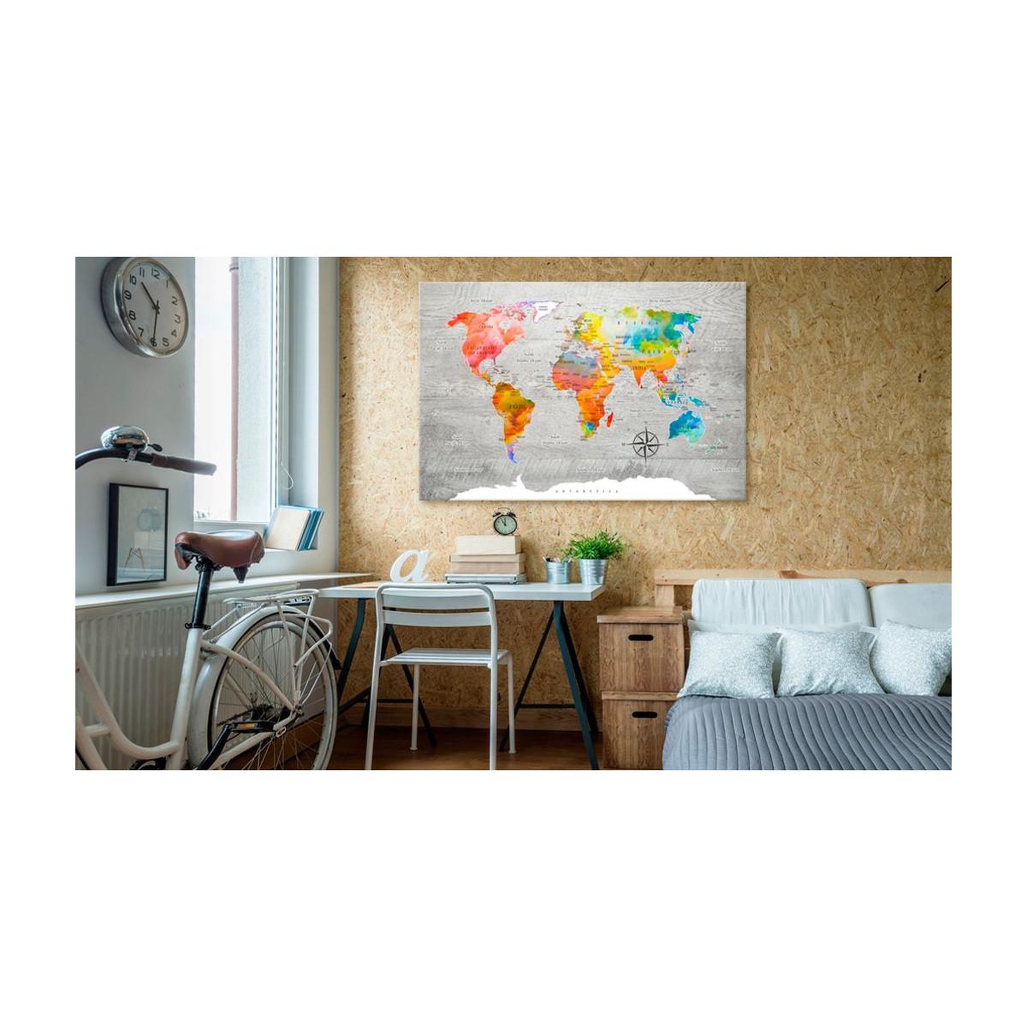 Voir la diapositive 2 : Paris Prix Tableau Imprimé  Multicolored Travels