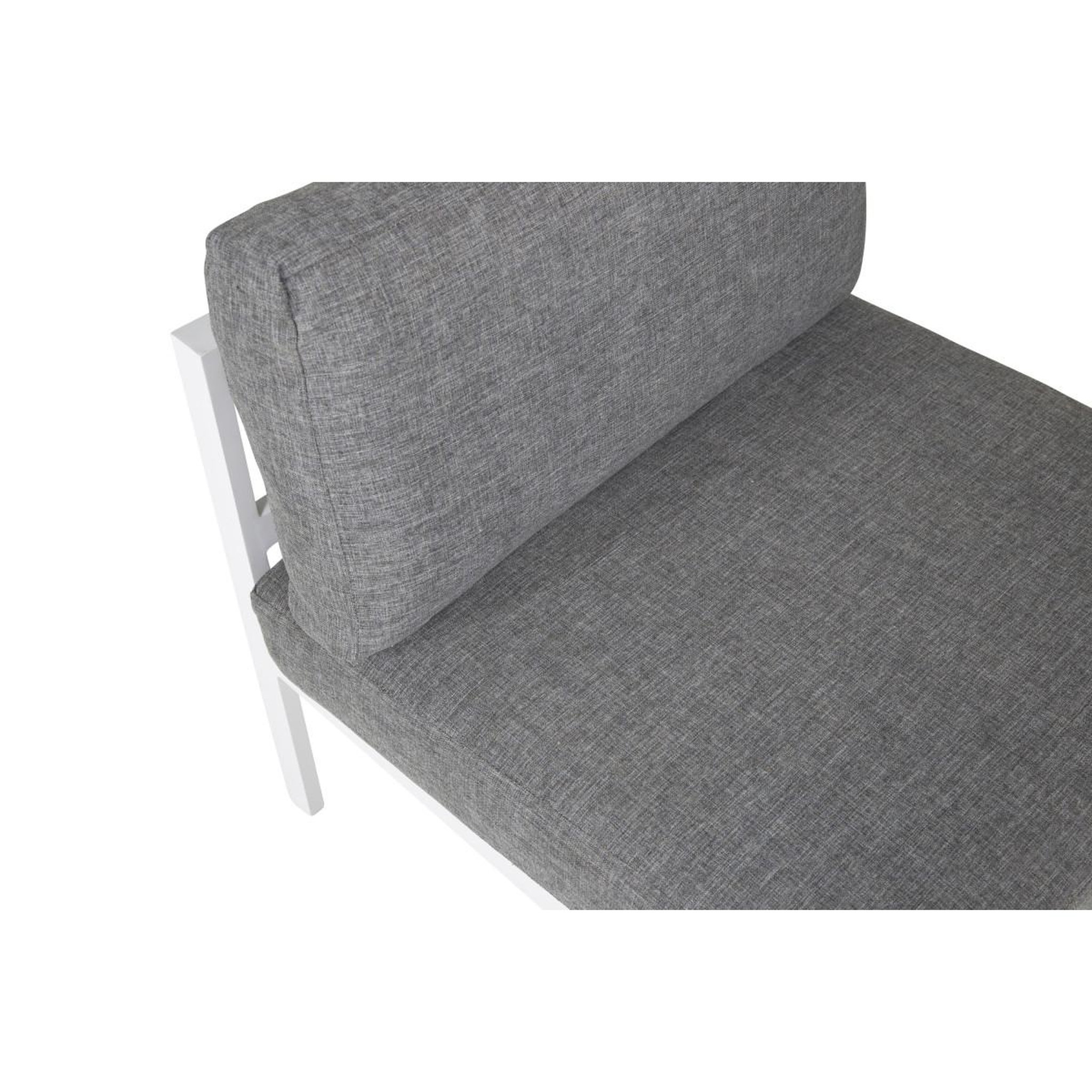 Voir la diapositive 4 : Paris Prix Module canapé de jardin  copacabana  74cm blanc