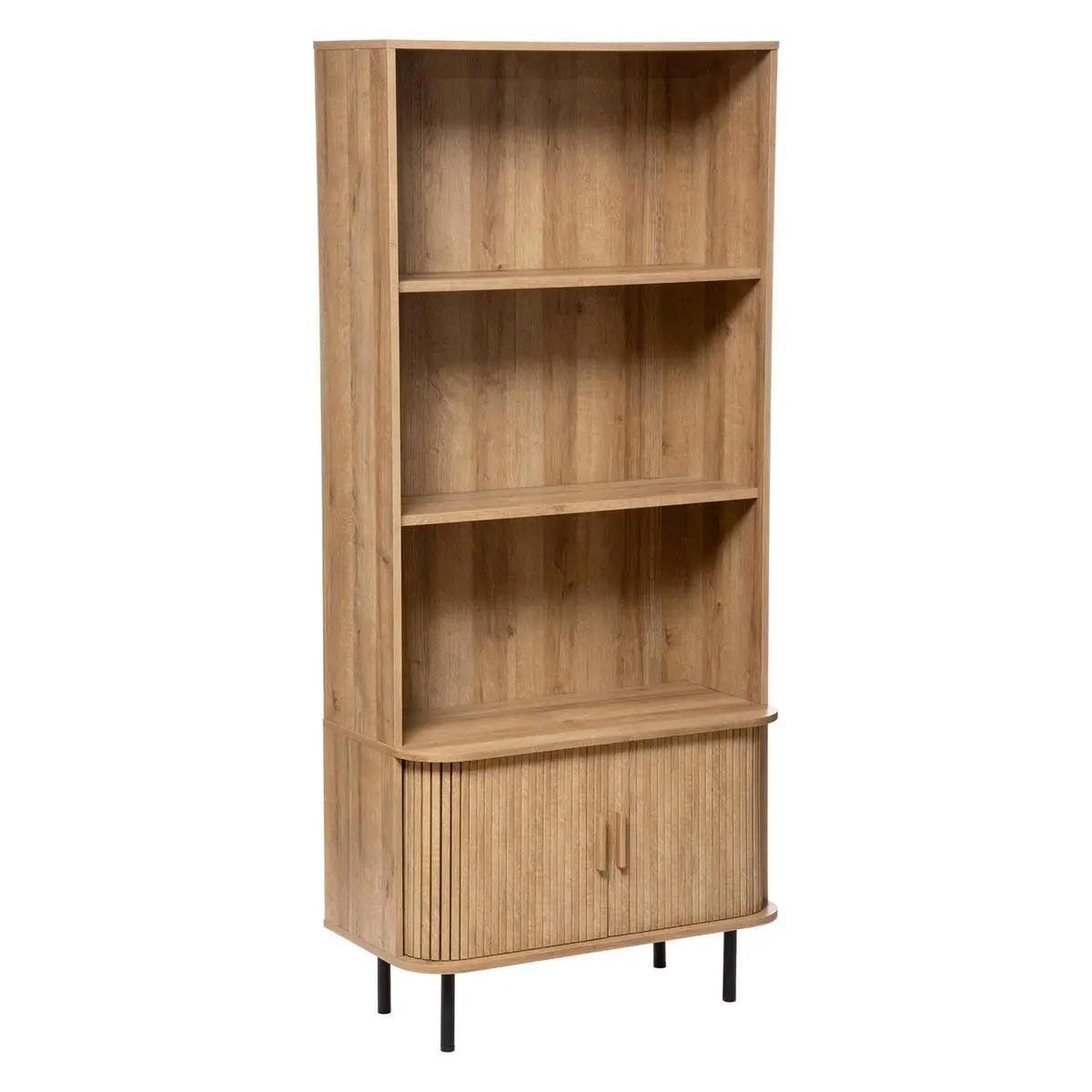ATMOSPHERA Bibliothèque 3 étagères design  colva  179cm beige