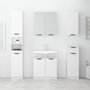 Voir la diapositive 3 : VIDAXL Armoire salle de bain Blanc 64,5x33,5x59 cm Bois d'ingenierie