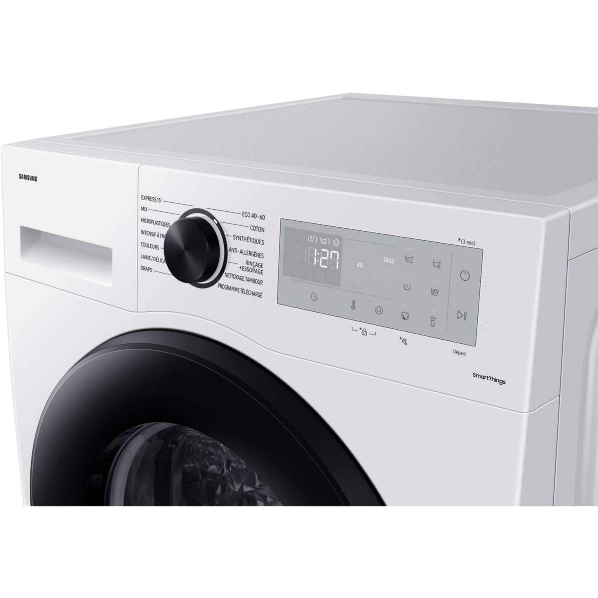 Voir la diapositive 3 : Samsung Lave linge hublot WW90CGC04DAH Bespoke AI